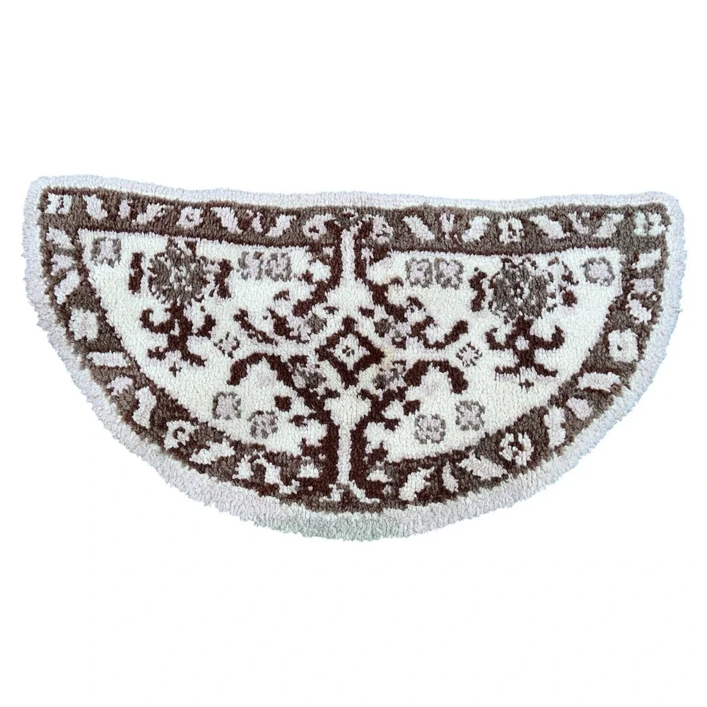 Shillcraft Wool Vintage Latch Hook Rug Kit 27X 54‎ Half Round 3b